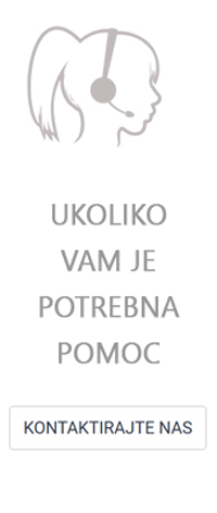 Ukoliko Vam je potrebna pomoć, kontaktirajte nas