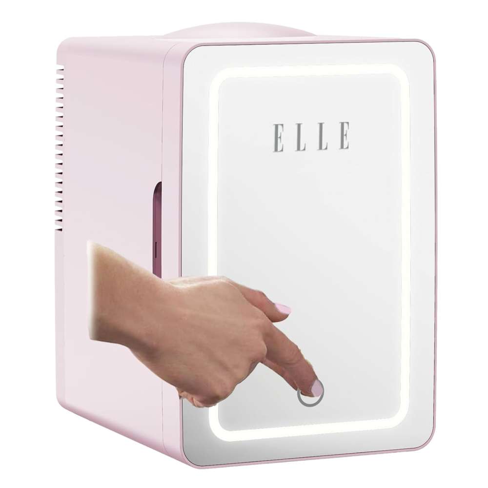 ELLE SDAF01PUEU MINI PRENOSNI FRIŽIDER 6L PINK GREJANJE/HLAĐENJE LED