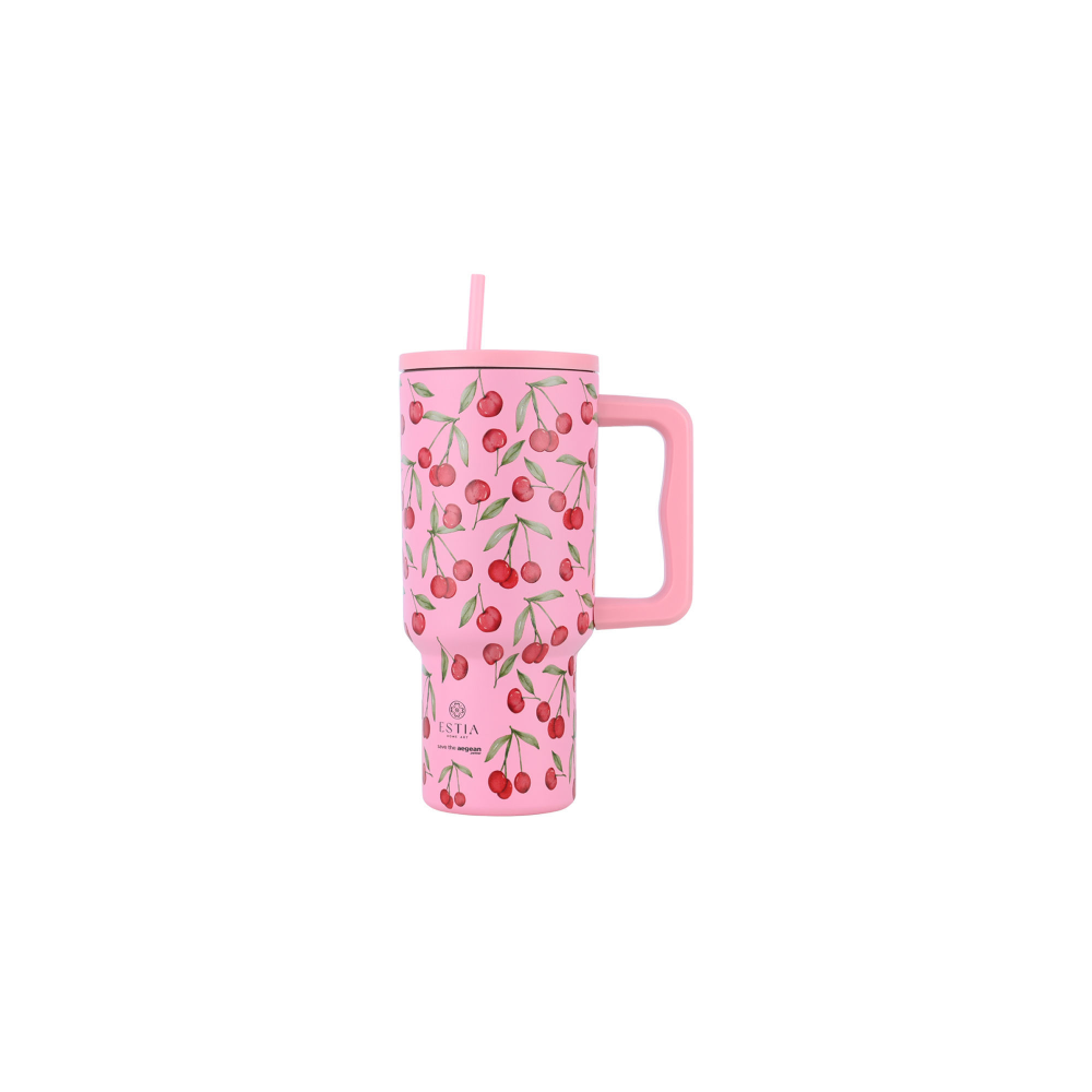 ESTIA ES01-32081 – TERMO ČAŠA SA SLAMKOM 900 ML CHERRY ROSE