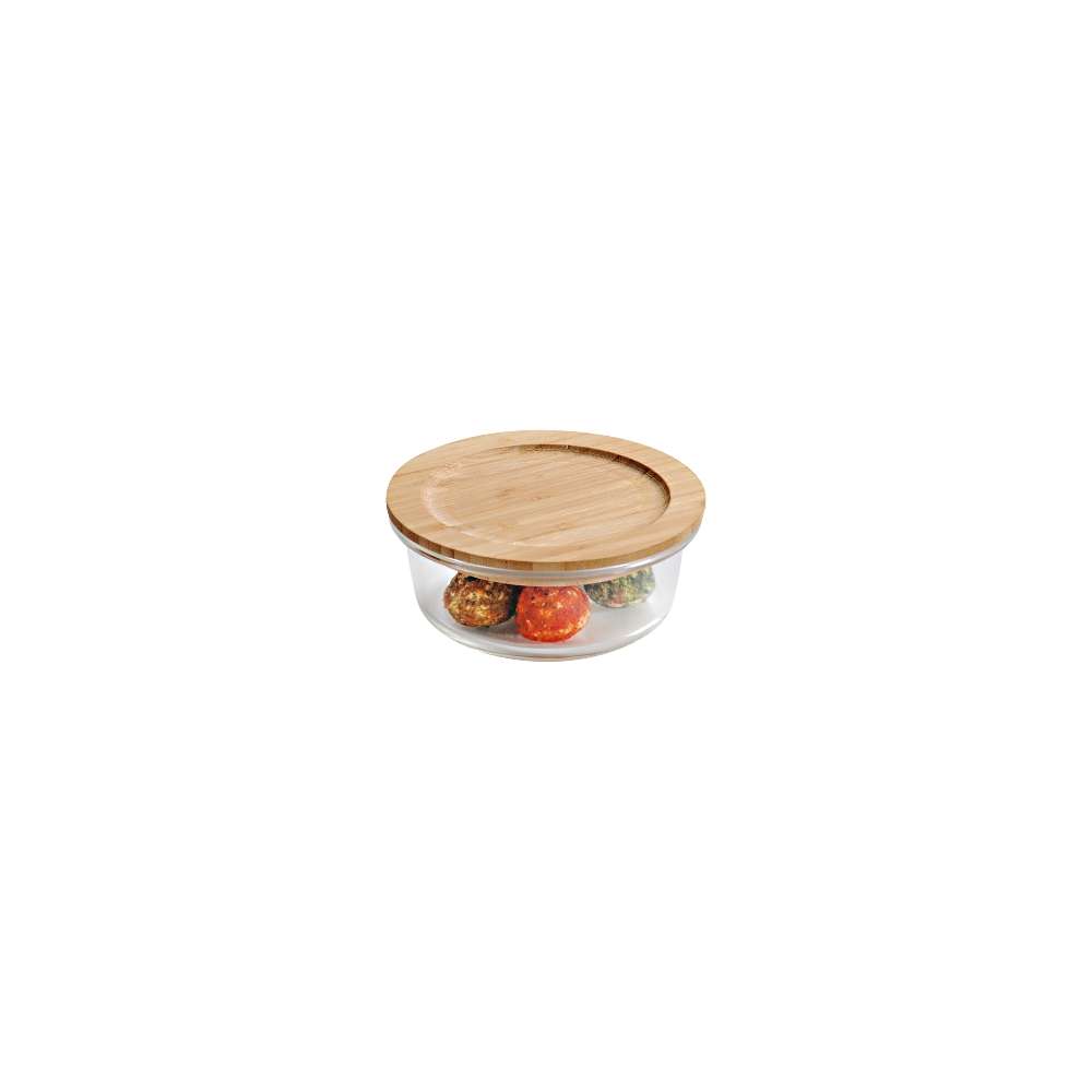 KESPER KSP38023 STAKLENA POSUDA SA POKLOPCEM OD BAMBUSA 13X6CM KESPER KSP38023 STAKLENA POSUDA SA POKLOPCEM OD BAMBUSA 13X6CM