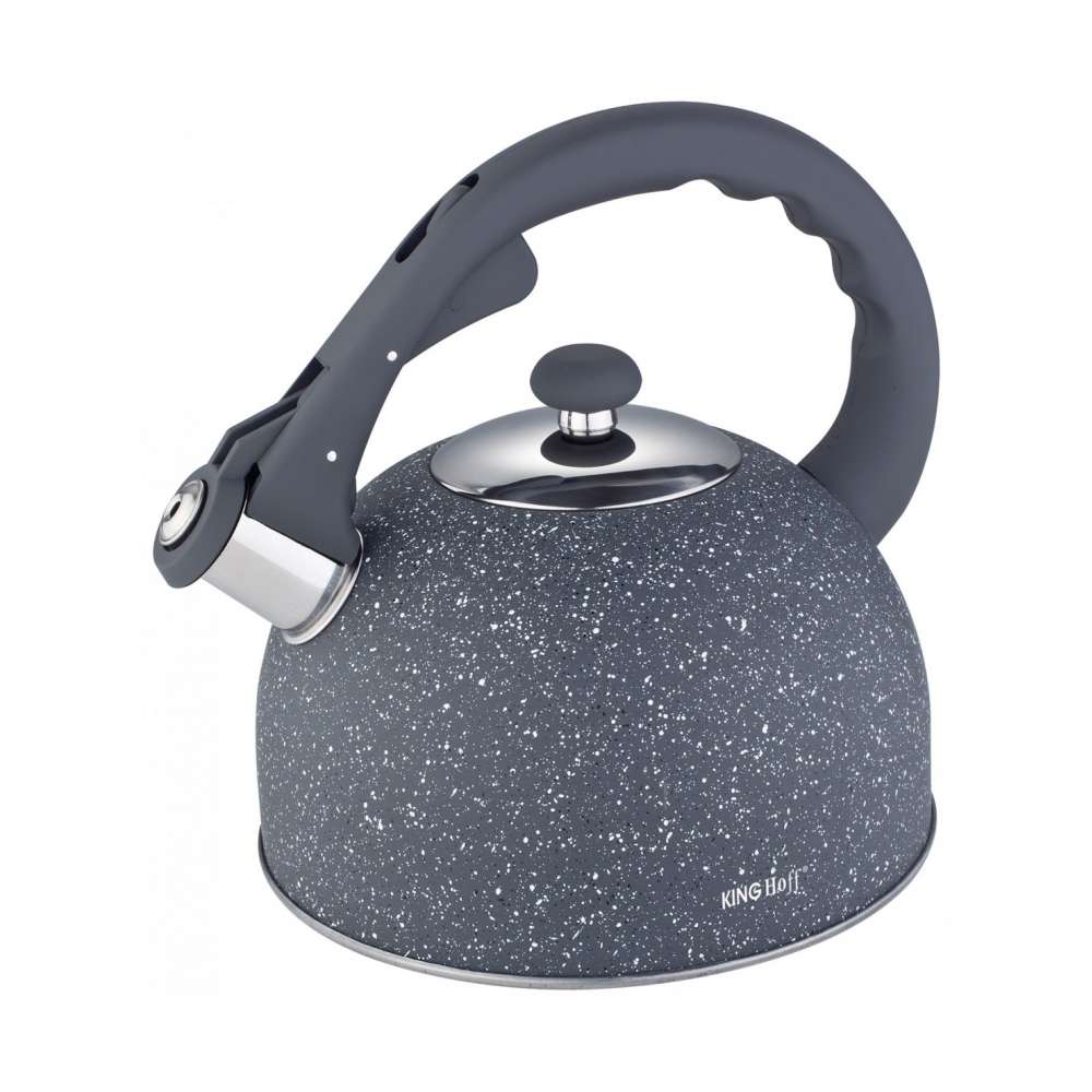 KINGHOFF KH1408 - ČAJNIK SIVI MERMERNI SA ZVIŽDUKOM 2,6L KINGHOFF KH1408 - ČAJNIK SIVI MERMERNI SA ZVIŽDUKOM 2,6L