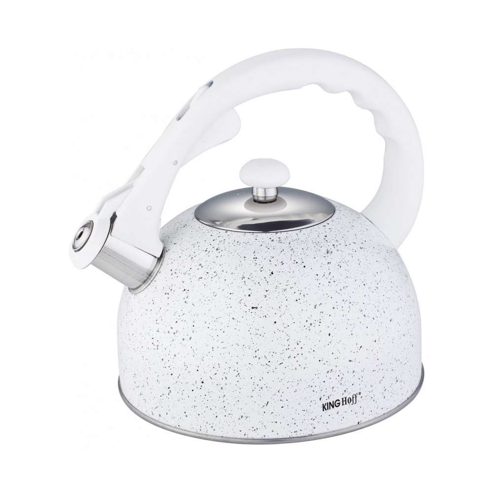 KINGHOFF KH1407 ČAJNIK SA ZVIŽDUKOM BELI MERMERNI 2,6L KINGHOFF KH1407 ČAJNIK SA ZVIŽDUKOM BELI MERMERNI 2,6L