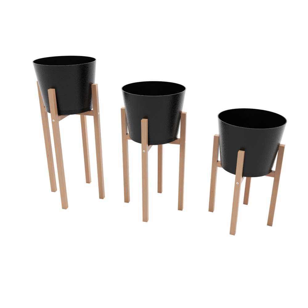 BIENWOOD BIE7001 STALAK ZA CVEĆE SET 3 DRVO BIENWOOD BIE7001 STALAK ZA CVEĆE SET 3 DRVO