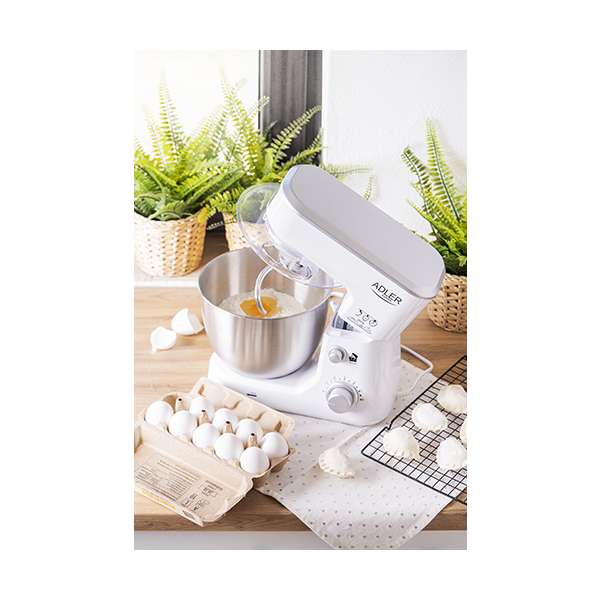 Adler AD4216 Impastatrice Planetaria 4L: 1000W, 6 Velocità, Accessori Inclusi! Perfetta Per Pane, Dolci E Impasti