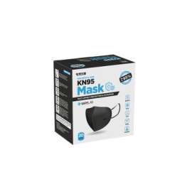Adler ZAŠTITNE MASKE PETOSLOJNA KN95 20 KOM PAKOVANJE CRNA