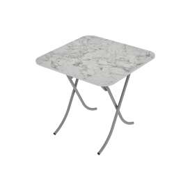 Alesta AL10034BM STO VIŠENAMENSKI SKLOPIVI TEKSTURA BELI MERMER 80X80CM