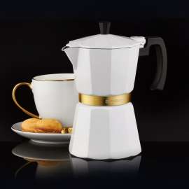 Dajar DJ32723 DŽEZVA ZA ESPRESSO KAFU 6 ŠOLJICE 300ML BELA