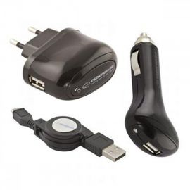 Esperanza EZ116 UNIVERZALNI PUNJAČ (AC/DC - USB/MICRO USB) 1A