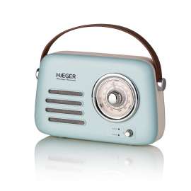 HAEGER HERB-BLU.002A RETRO FM RADIO BLUETOOTH, USB, AUX 5W PLAVI