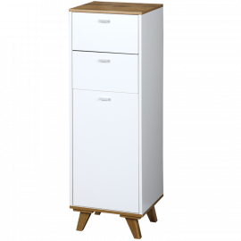 Kesper KSP15992 ORMARIĆ SA 2 LADICE I 1 VRATIMA 32X28X96 CM BELI LAK