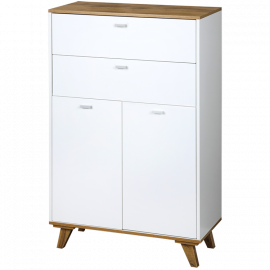 Kesper KSP15993 ORMARIĆ SA 2 LADICE I 2 VRATA 60X28X96 CM BELI LAK