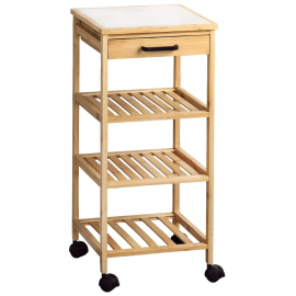 Kesper KSP25774 VIŠENAMENSKA POLICA SA TOČKIĆIMA 34x34x73CM DRVO