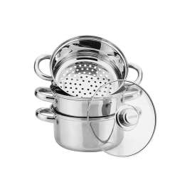 Kinghoff KH3319 SET ŠERPI 4/1 ZA KUVANJE NA PARI 5L 24CM