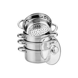 Kinghoff KH3320 SET ŠERPI 5/1 ZA KUVANJE NA PARI 5L 24CM