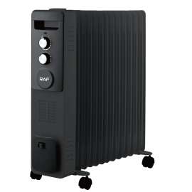 RAF R.1338B ULJNI RADIJATOR SA VENTILATOROM 13 REBARA CRNI 2900W