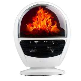 RAF R.1600 MINI KERAMIČKA GREJLICA SA EFEKTOM KAMINA BELA 1500W