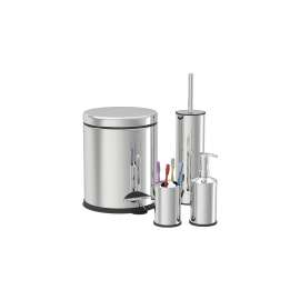 Zilan ZLN4605 KANTA SA POKLOPCEM 3L + SET ZA KUPATILO INOX 4