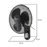ARDES AR5W40R ZIDNI VENTILATOR 50W SA DALJINSKIM UPRAVLJAČEM I TAJMEROM CRNI - slika 3