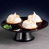 DAJAR DJ19146 STALAK ZA TORTU 25 CM CRNO STAKLO - slika 2