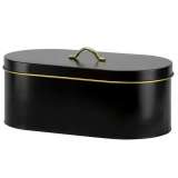 DAJAR DJ45268 KUTIJA ZA HLEB 34X18X15 CM METAL CRNA - slika 1