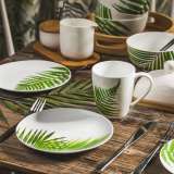 DAJAR DJ45580 PORCELANSKI SET POSUDA ZA ŠEĆER I MLEKO SA DASKOM OD BAMBUSA - slika 3