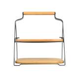ESTIA ES01-20811 POSLUŽAVNIK ZA SERVIRANJE NA 2 NIVOA BAMBUS METAL 20X26X28CM - slika 2