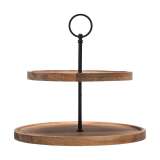 ESTIA ES01-30933 POSLUŽAVNIK ZA SERVIRANJE NA 2 NIVOA BAMBUS 25CM - slika 1