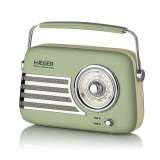 HAEGER HERB-GRE.001A RETRO FM RADIO BLUETOOTH, USB, AUX 5W ZELENI - slika 1