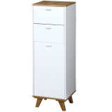 KESPER KSP15992 ORMARIĆ SA 2 LADICE I 1 VRATIMA 32X28X96 CM BELI LAK - slika 1