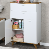 KESPER KSP15993 ORMARIĆ SA 2 LADICE I 2 VRATA 60X28X96 CM BELI LAK - slika 2