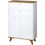 KESPER KSP15993 ORMARIĆ SA 2 LADICE I 2 VRATA 60X28X96 CM BELI LAK - slika 3