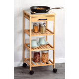 KESPER KSP25774 VIŠENAMENSKA POLICA SA TOČKIĆIMA 34X34X73CM DRVO - slika 2