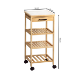 KESPER KSP25774 VIŠENAMENSKA POLICA SA TOČKIĆIMA 34X34X73CM DRVO - slika 3