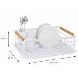KINGHOFF KH1730 OCEĐIVAČ ZA SUDOVE 42.5X32X15.5 CM BELI - slika 3