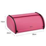 KINGHOFF KH1753 KUTIJA ZA HLEB METALNA TAMNO ROZE - slika 3