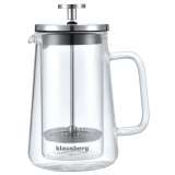 KLAUSBERG KB7684 FRENCH PRESA ZA KAFU I ČAJ STAKLO 350ML - slika 1