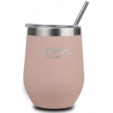 NAVA NVC10-262-100 TERMO PUTNA ŠOLJA SA SLAMKOM 360 ROZA - slika 1