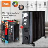 RAF R.1329B ULJNI RADIJATOR SA VENTILATOROM 13 REBARA CRNI 2900W - slika 2